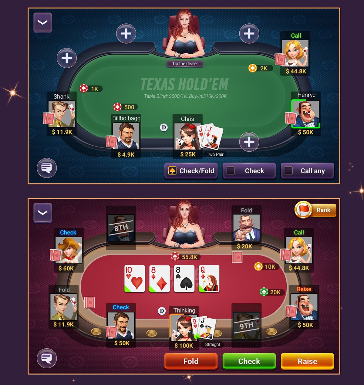 Slots of Vegas آن لائن کیسینو میں اصل گیمز